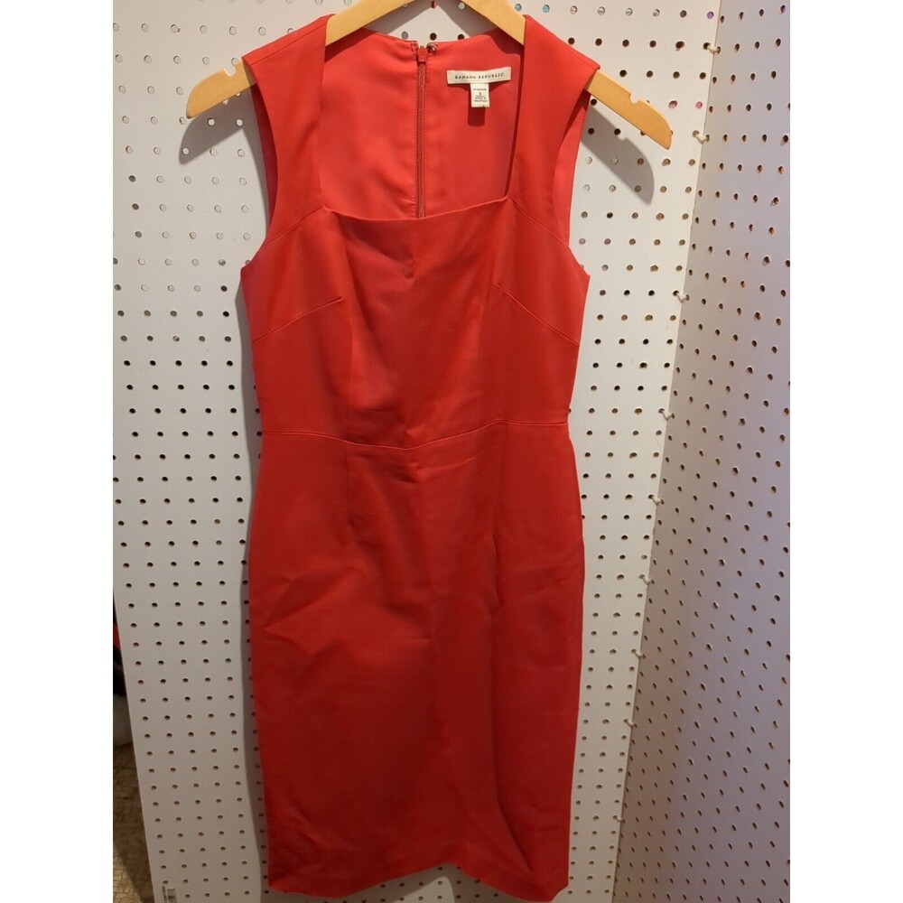Banana Republic Red Sleeveless Dress Size 0